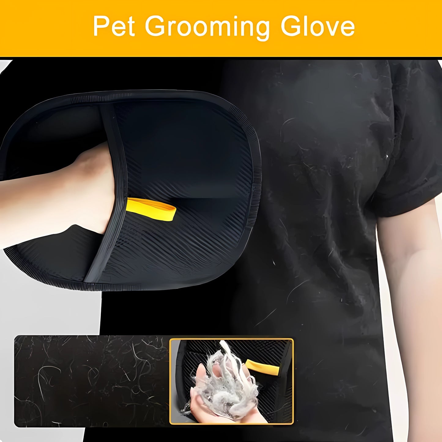 Gants de toilettage électrostatiques double face pour animaux de compagnie