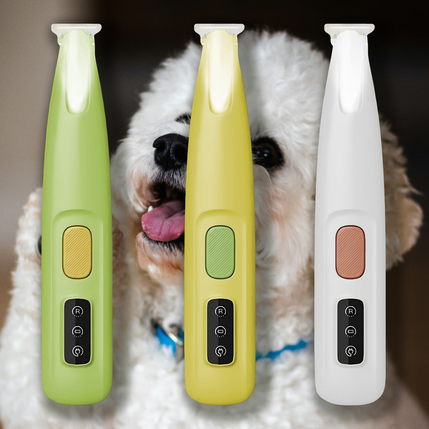 Dog Paw Trimmer with LED Light – Waterproof & Rechargeable