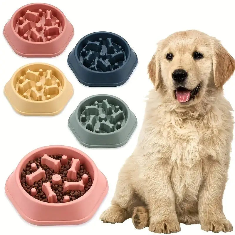 Slow Feeder Bowl – Puzzle Pet Food Dish