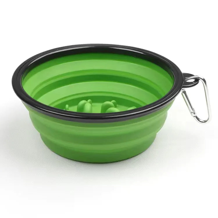 Collapsible Travel Slow Feeder Bowl