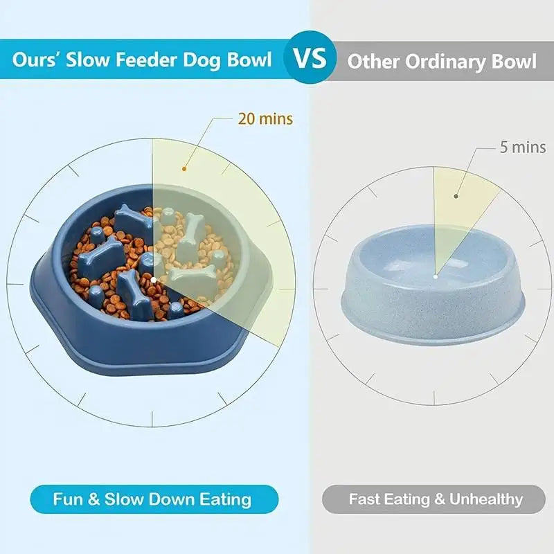 Slow Feeder Bowl – Puzzle Pet Food Dish