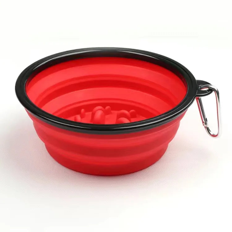 Collapsible Travel Slow Feeder Bowl