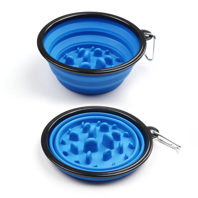 Collapsible Travel Slow Feeder Bowl