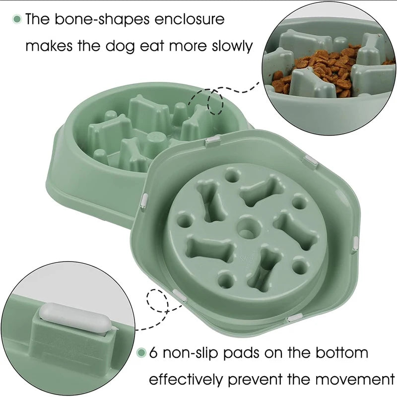 Gamelle à alimentation lente – Gamelle puzzle pour animaux de compagnie