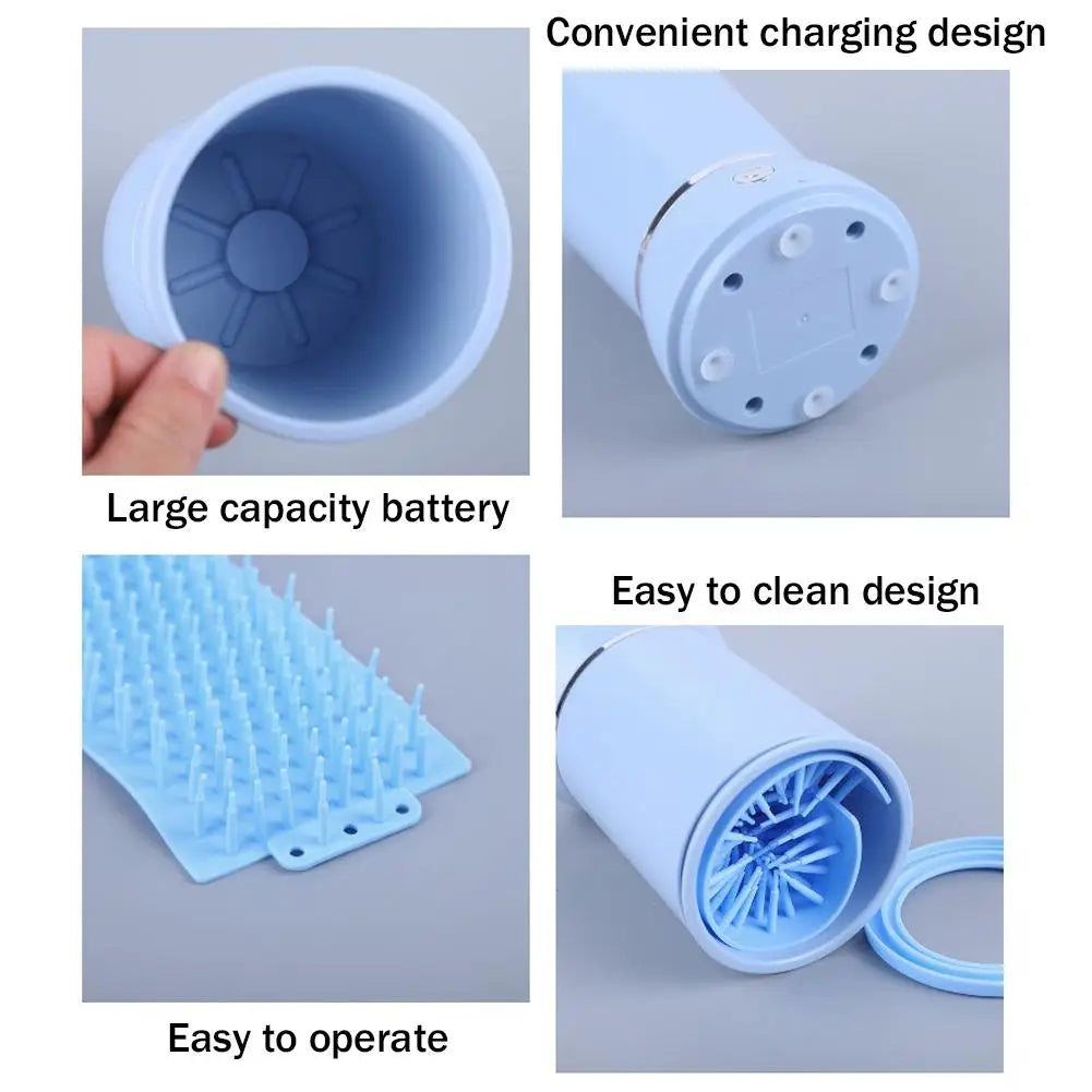 Electric Dog Paw Cleaner – Portable & Quiet Pet Feet Washer Cup