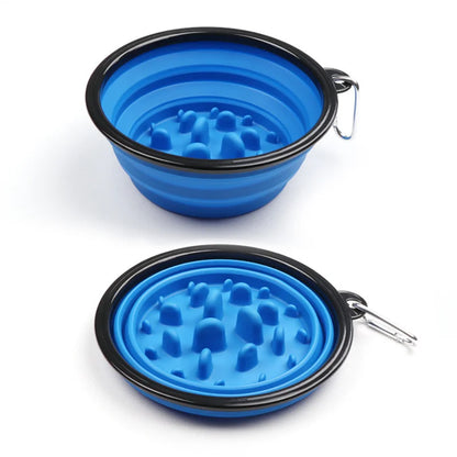 Gamelle de voyage pliable à alimentation lente