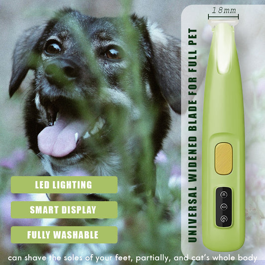 Dog Paw Trimmer with LED Light – Waterproof & Rechargeable