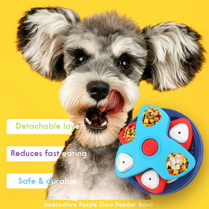 Bol d'alimentation lente interactif et puzzle