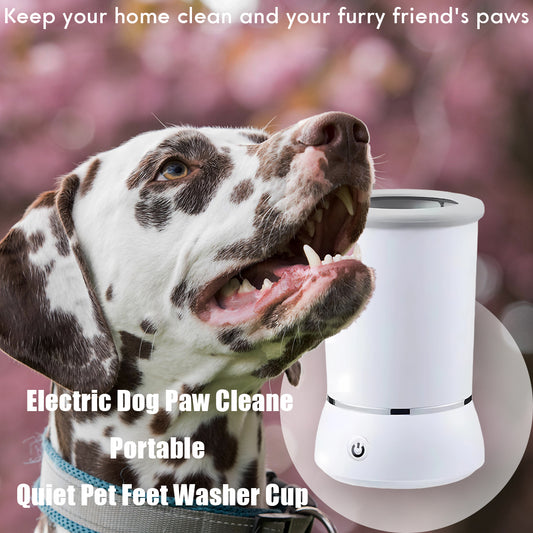 Electric Dog Paw Cleaner – Portable & Quiet Pet Feet Washer Cup